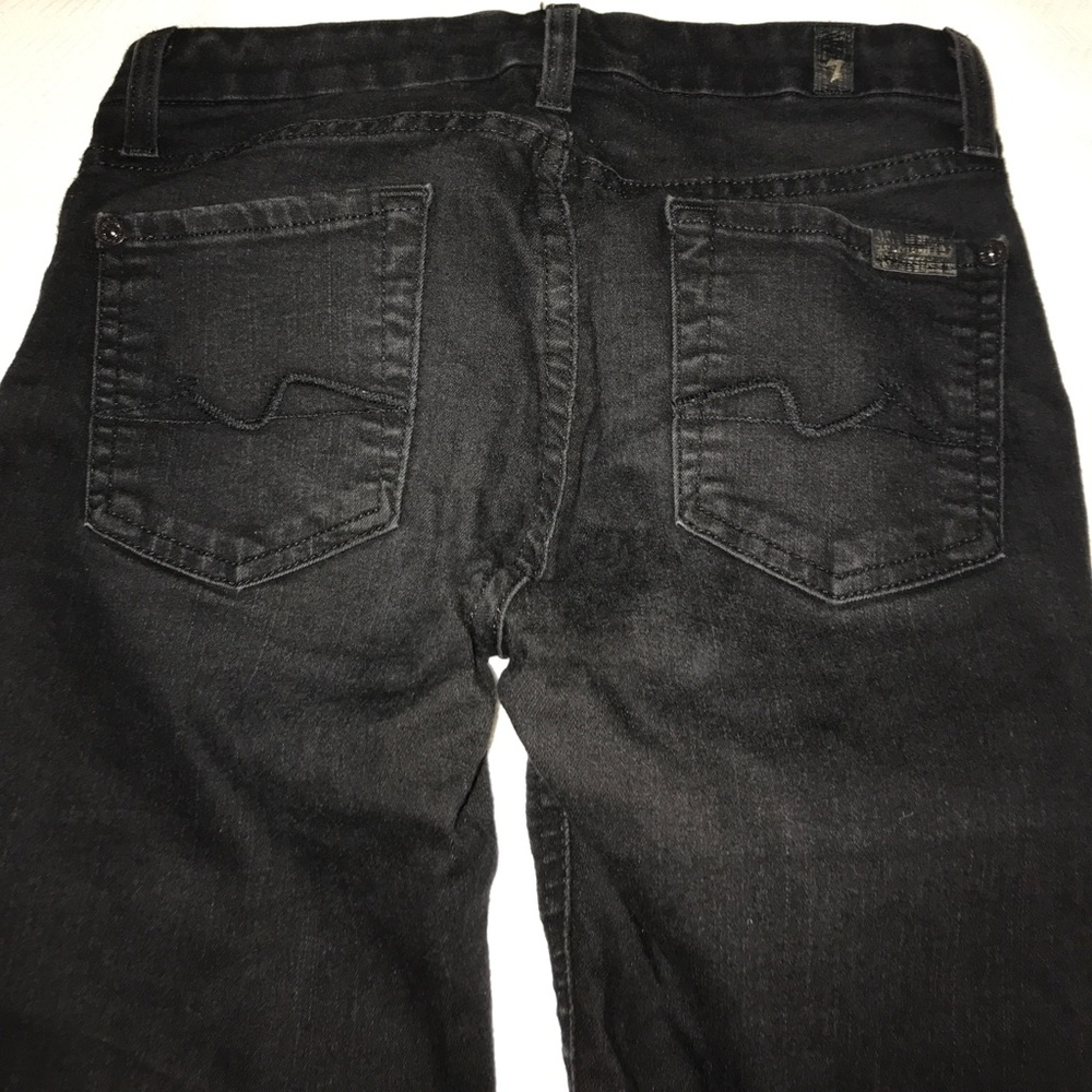 7 For All Mankind - black skinny jeans - size 26